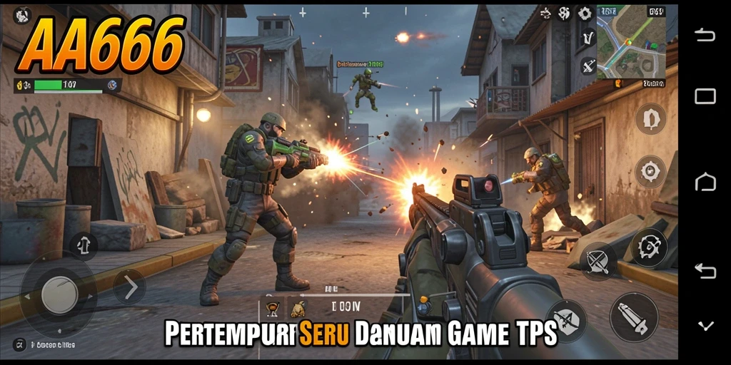 Tangkapan layar gameplay <strong>AA666</strong> menunjukkan aksi pertempuran yang mendebarkan dan grafis yang menawan.