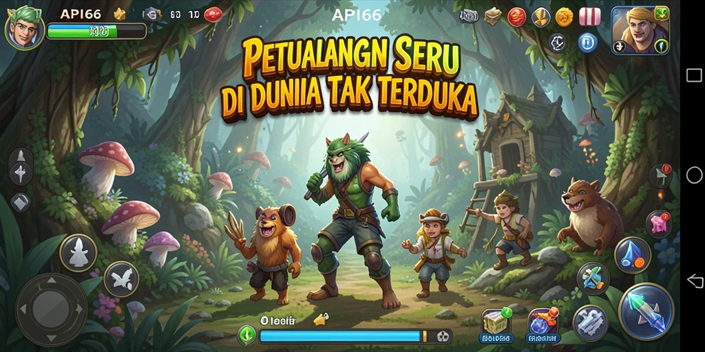 Screenshot gameplay API66 menampilkan aksi petualangan yang mendebarkan.