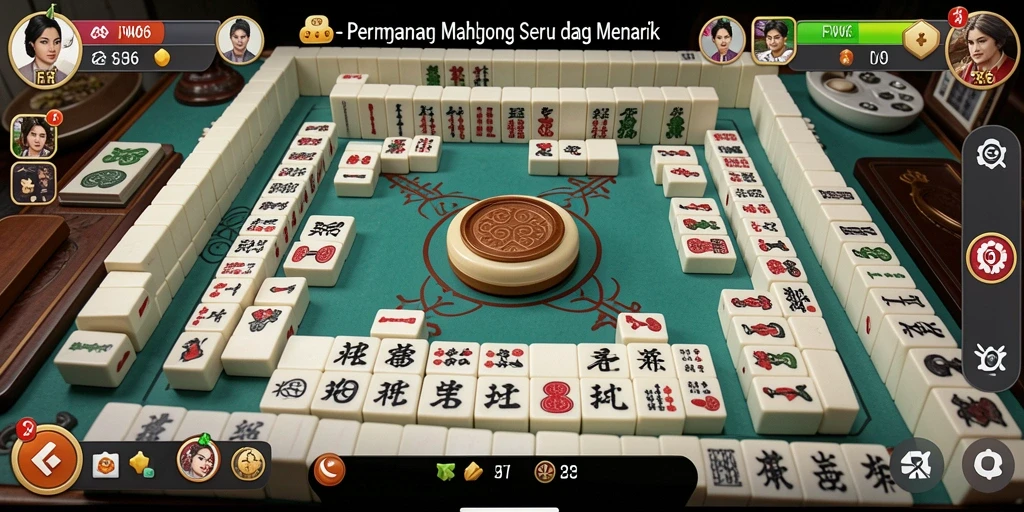 Tampilan gameplay seru dalam permainan Mahjong FW66.