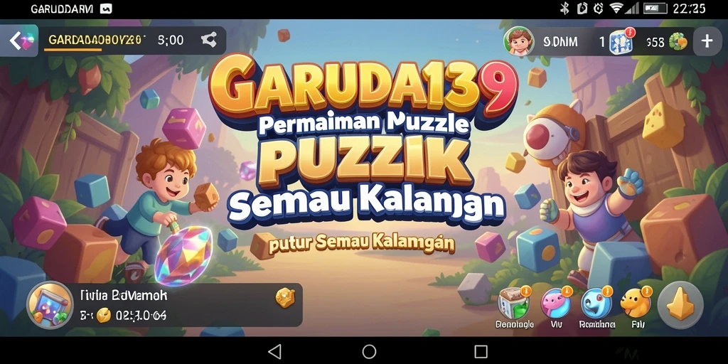 Tampilan utuh gameplay saat menyelesaikan tantangan di GARUDA138.