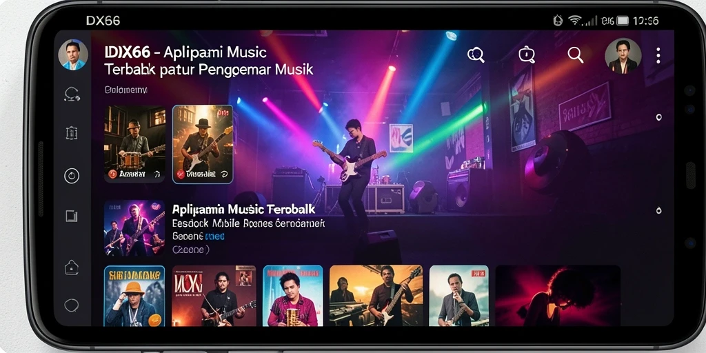 Tampilan gameplay <strong>IDX66</strong> saat mendengarkan musik dengan fitur interaktif.