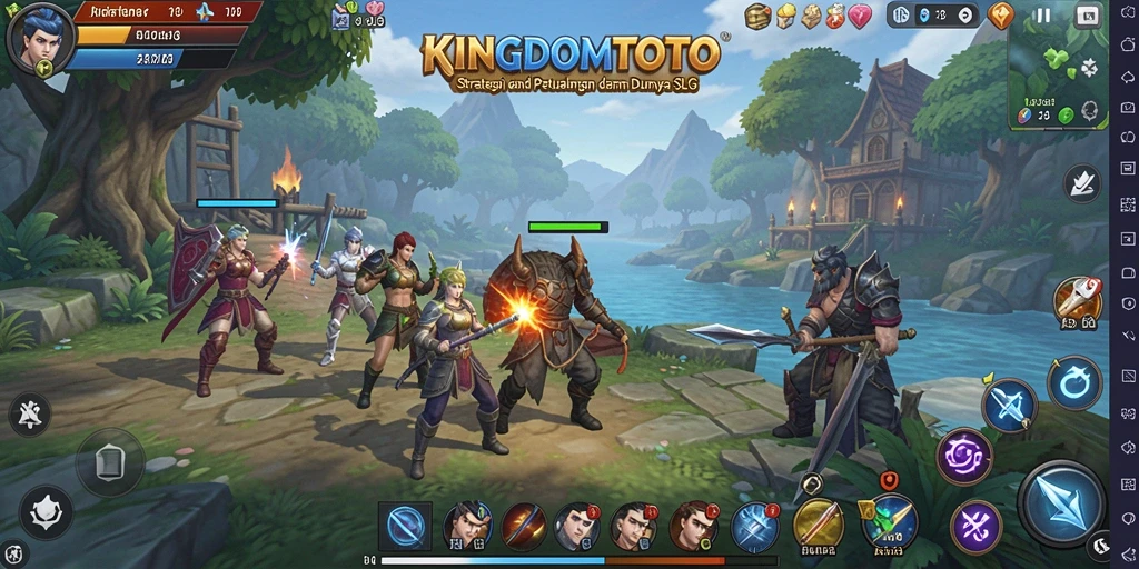 Screenshot gameplay KINGDOMTOTO yang menampilkan aksi seru dalam SLG.